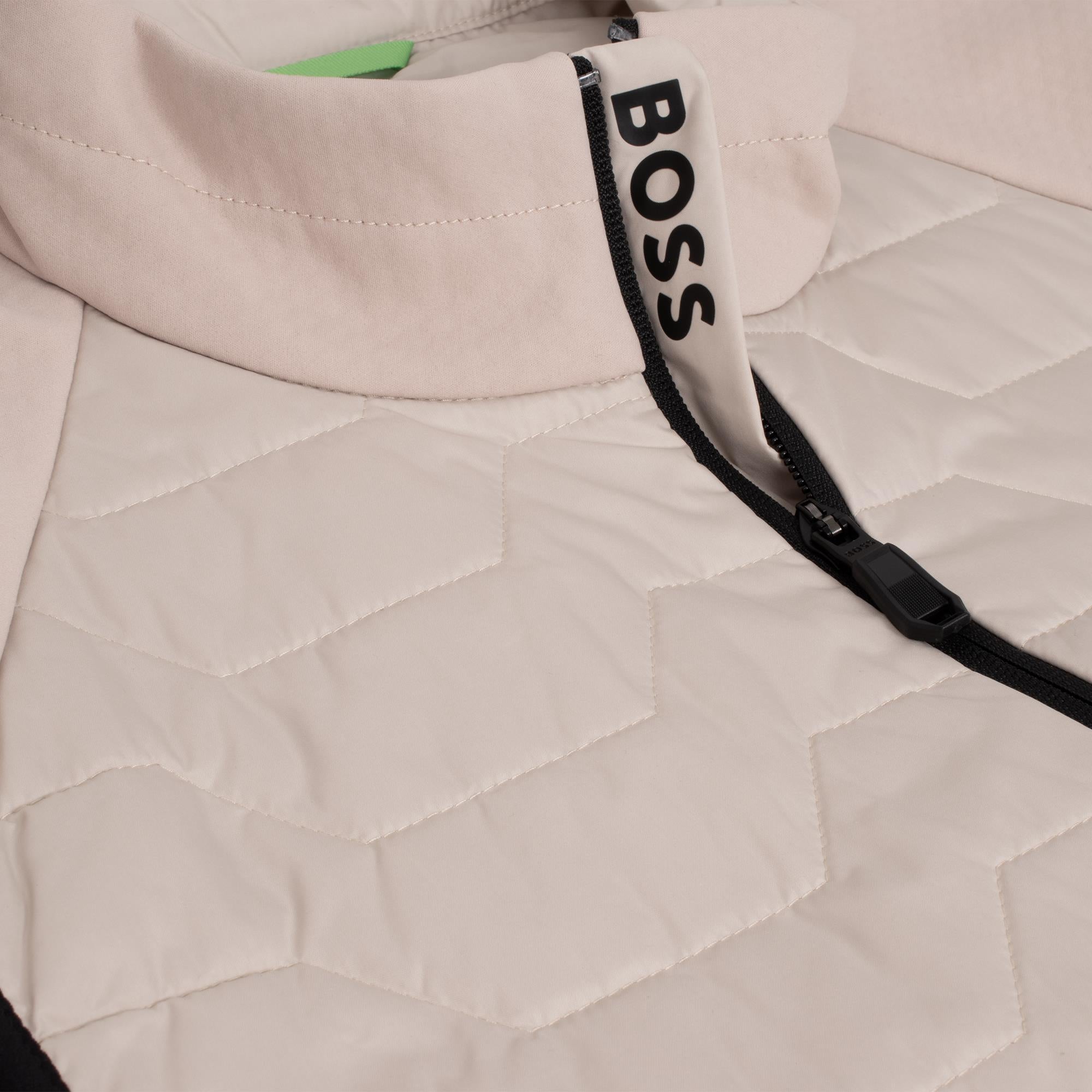 Boss V_Wilder Padded Mens Gilet Open Beige